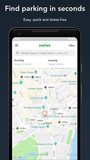JustPark Parking скриншот 1