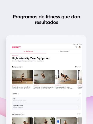 Sweat: Fitness para mujeres screenshot 10