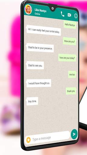 Like Nastya Video Call and Chat Simulator Free App screenshot 5