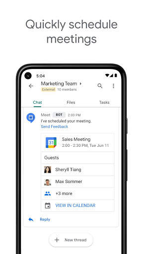 Google Chat screenshot 5