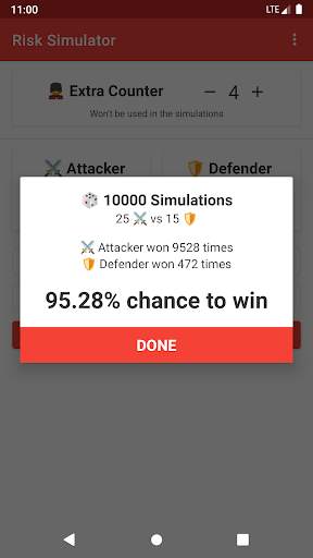 Risk Battle Simulator - Risk Calculator/Dice Roll screenshot 6
