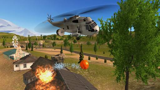 Police Helicopter Flying 4 تصوير الشاشة