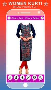 Women Kurti Dress Photo Suit Editor screenshot 2