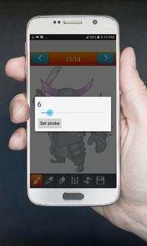 How to Draw and Colour Clash Of Clans screenshot 9