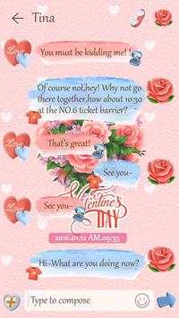 GO SMS TURE LOVE THEME скриншот 3