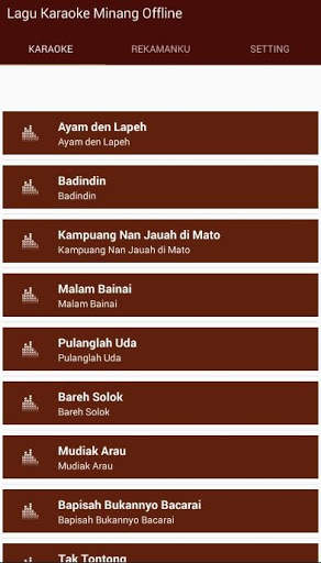 Karaoke Lagu Minang Offline screenshot 1