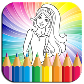 Coloring Book Barbi icon