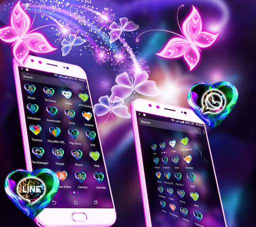 Neon ButterFly Launcher Theme screenshot 3