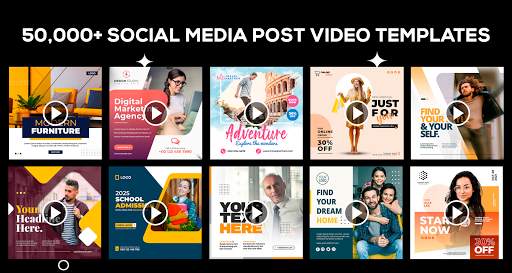 Social Media Post Maker Video: Social Post Creator screenshot 1