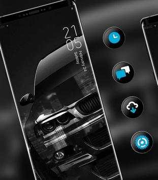 Black SUV Car Blue Color theme screenshot 1