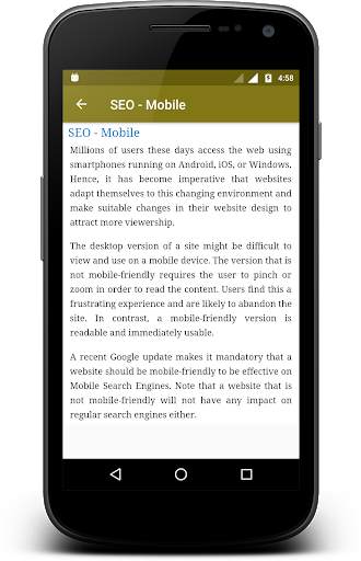 Search Engine Optimisation SEO screenshot 3