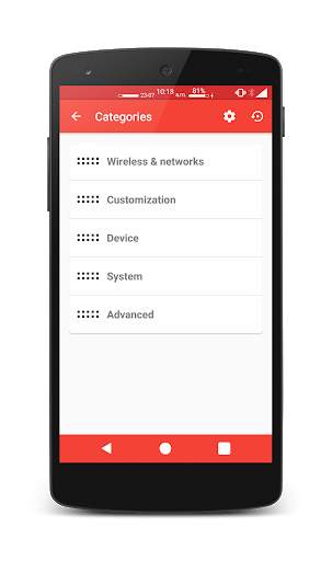 Settings Editor 4 تصوير الشاشة