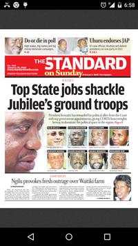 The Standard/Nairobian Epaper screenshot 2