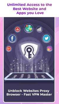 Unblock Websites Proxy Browser - Fast VPN Master screenshot 1