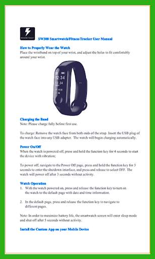 Smartwatch Yoho Sports Guide screenshot 1