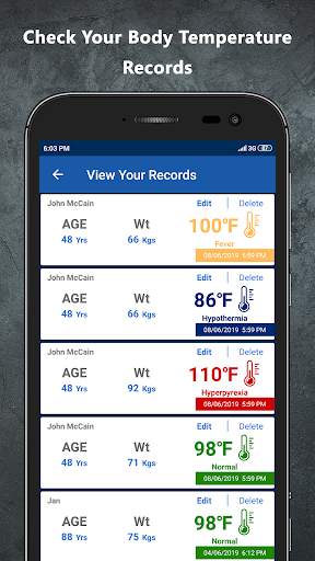 Body Temperature App screenshot 3
