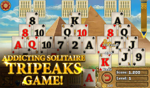 3 Pyramid Tripeaks Solitaire screenshot 1