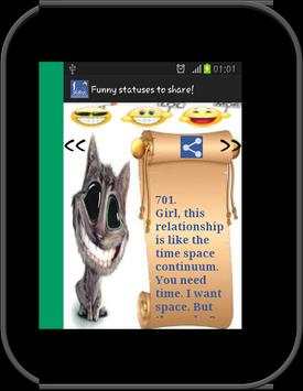 Funny statuses to share! :) screenshot 10