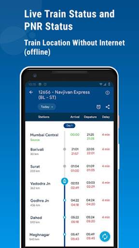 Indian Railway Train Status : Where is my Train screenshot 2