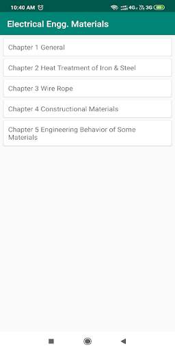 Electrical Engg. Materials скриншот 1