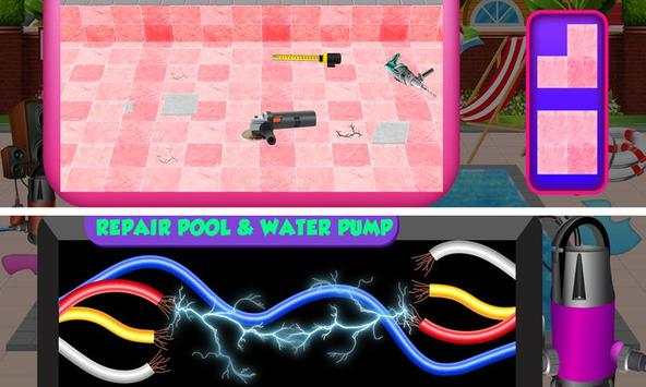 Swimming Pool Repair & Clean up: Games For Girls screenshot 4