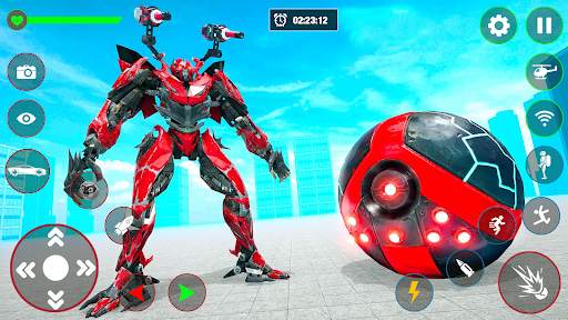 Red Ball Robot Car: Robot Game screenshot 6