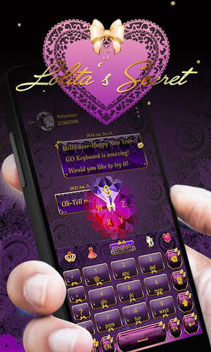 Lolita GO Keyboard theme screenshot 4