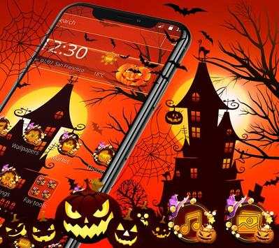 Scary Night Halloween Theme 3 تصوير الشاشة