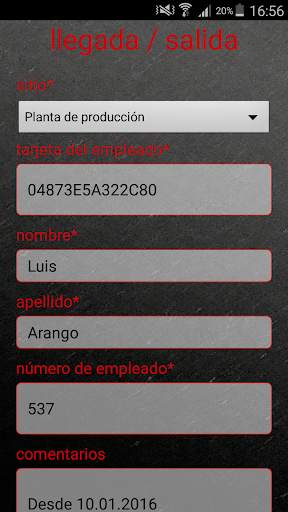 Parte de Horas screenshot 6