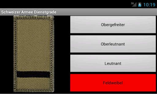 Schweizer Armee Dienstgrade скриншот 2