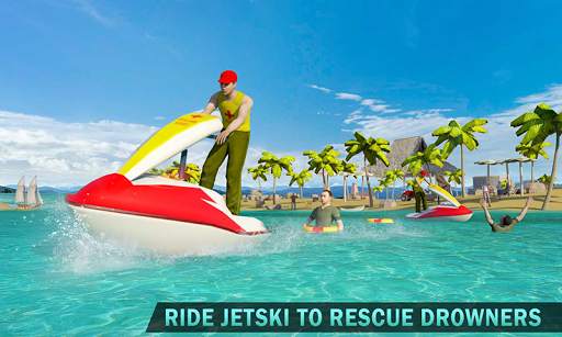 Beach Lifeguard Rescue Squad: Motor Boat Driving screenshot 3
