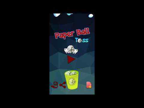 Paper Ball Tossing Flip Throwing to Bin Game screenshot 1