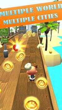 Talking Cat Rush - Subway & Bus Tom Run 3D screenshot 1
