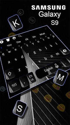 Black Keyboard for Galaxy S9 स्क्रीनशॉट 3