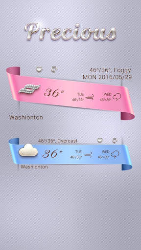 Precious Weather Widget Theme screenshot 2