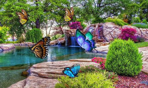 3D Butterfly Live Wallpaper скриншот 1