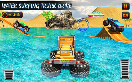 Monster Truck Water Surfing 3D screenshot 5