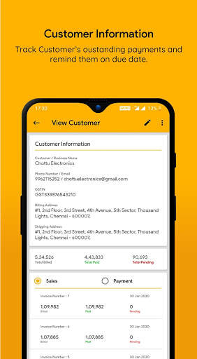 Free Billing & Invoice, Accounts & Inventory App screenshot 4