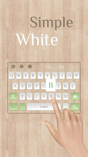 Simple White keyboard screenshot 1