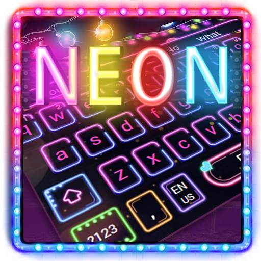 Sparkling Neon Lights Keyboard 10001005