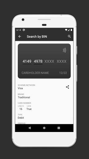 Credit Card Info - BIN Checker & Number Validator 2 تصوير الشاشة