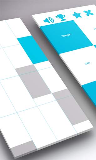 Tap Blue and White Piano screenshot 1
