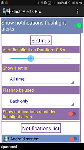 Flash Alerts Pro screenshot 3