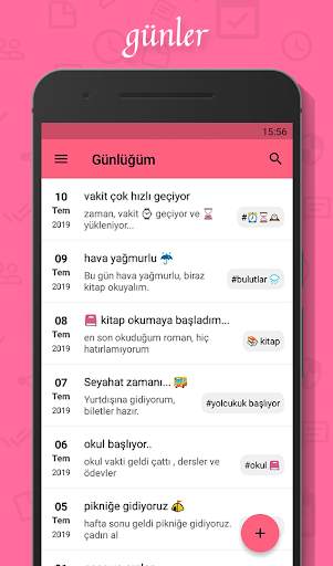 My diary - Password diary screenshot 2