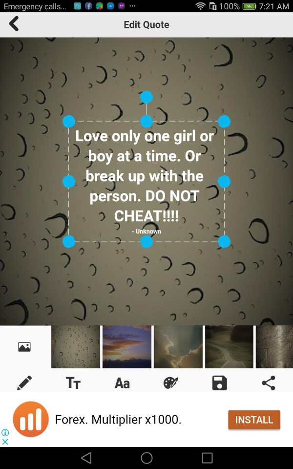 Cheating Quotes screenshot 3