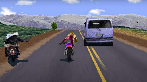 Road Rash like computer game screenshot 3