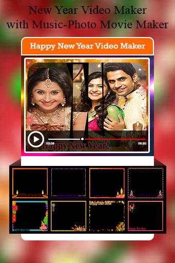 New Year Video Maker with Music-Photo Movie Maker screenshot 3