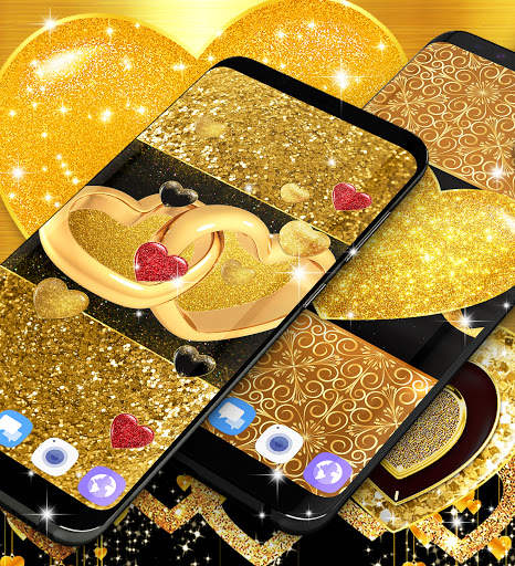 Gold glitter live wallpaper screenshot 7