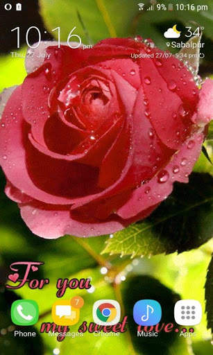 Sweet Rose Live Wallpaper screenshot 3