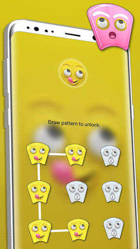 Cute Funny Face Launcher Theme 4 تصوير الشاشة